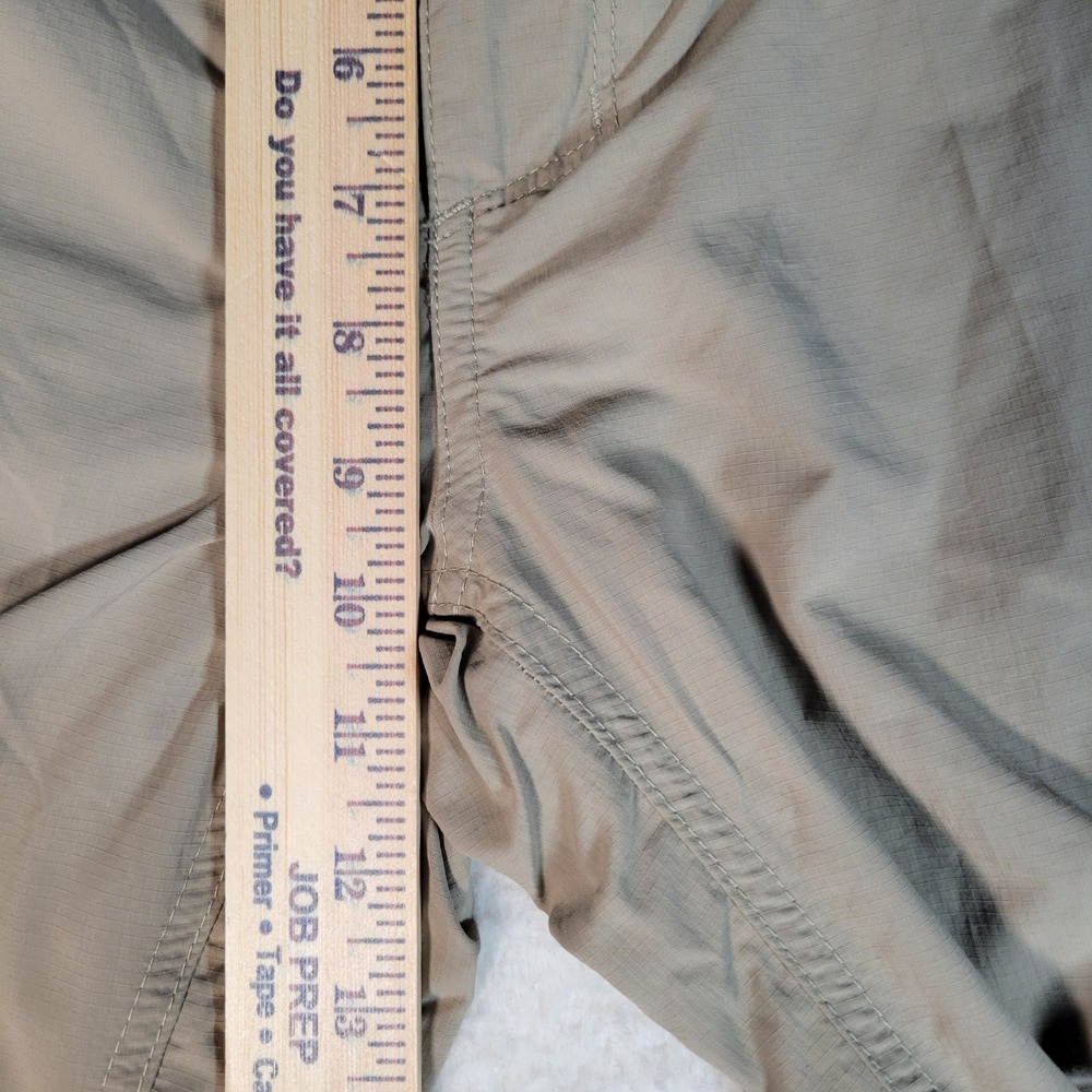 Columbia Convertible Cargo Pants Mens 36x30 Khaki Tan Hiking Zip Off Ripstop - Picture 6 of 16